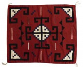 RUG: NAVAJO RUG "TWO GREY HILL