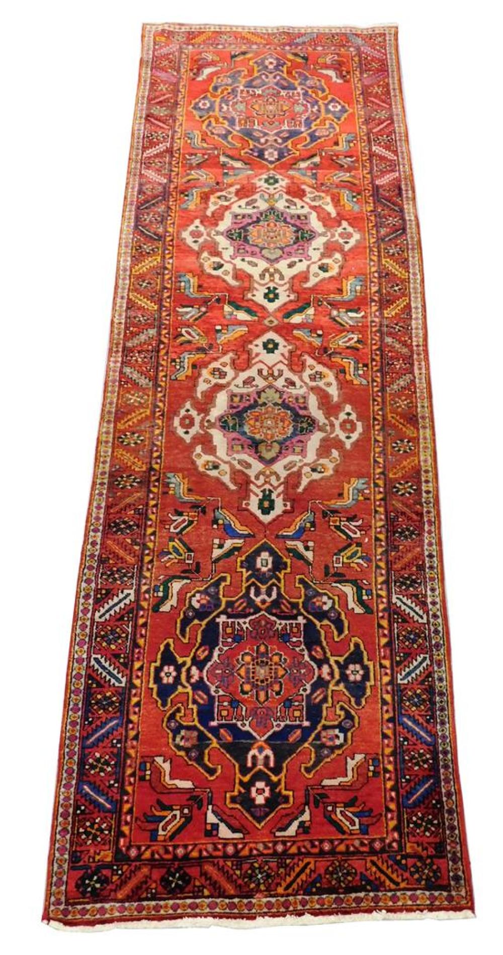 RUG: PERSIAN, 10' 10" X 3' 4", 100%