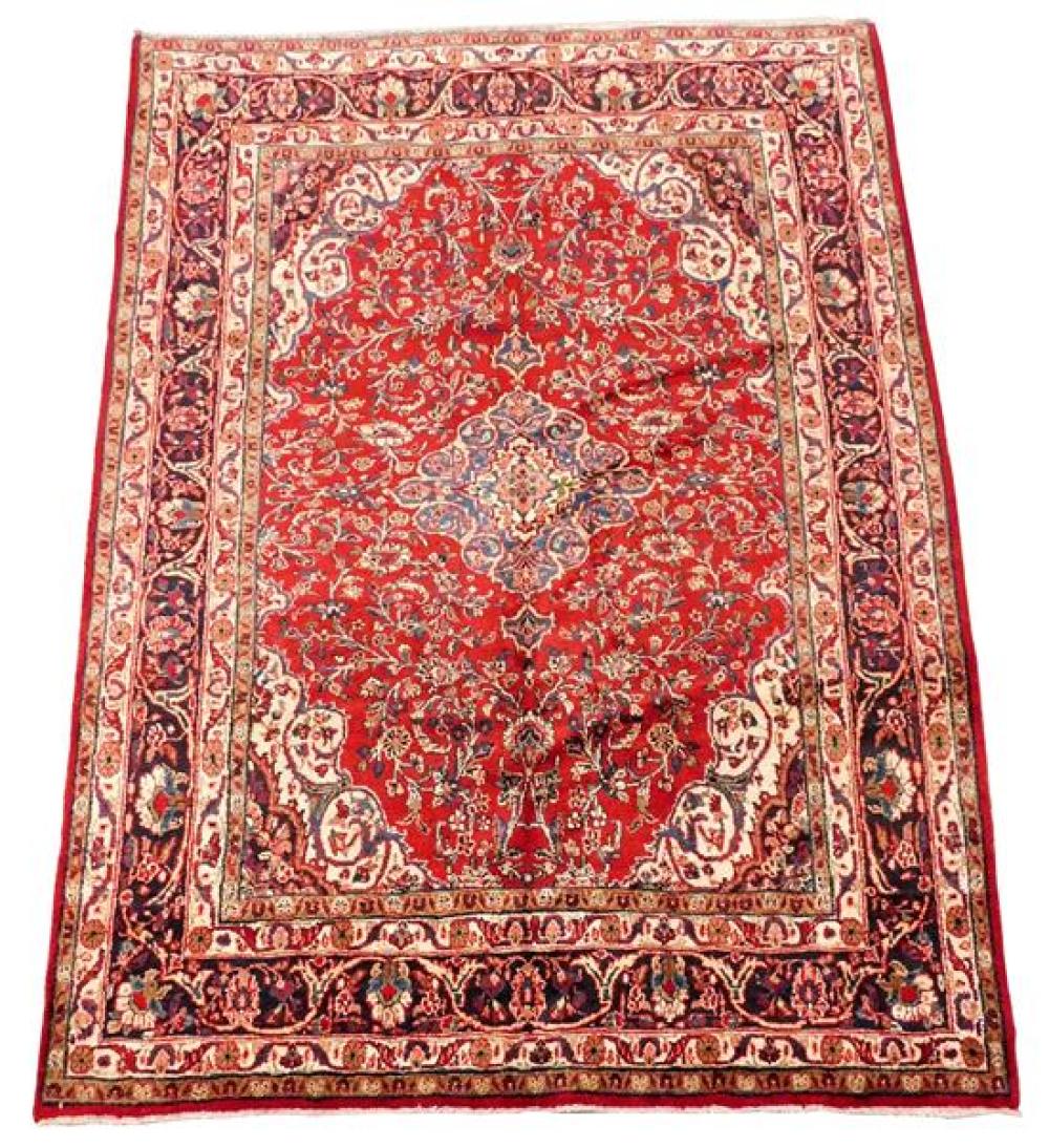 RUG: PERSIAN KAZVIN, 10' X 7' 3",
