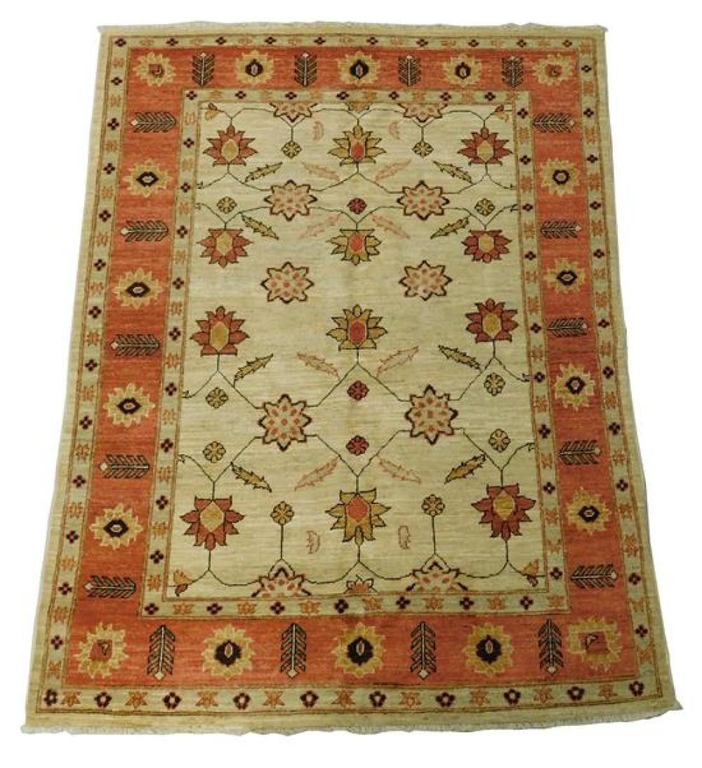 RUG: PESHAWAR MAHAL, 4' 8" X 6' 3",