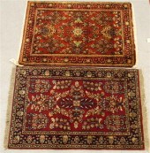 Rug  red field  blue accent  h