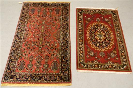 Rug  red field large center
