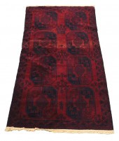 RUG: SEMI-ANTIQUE AFGHAN BOKHA