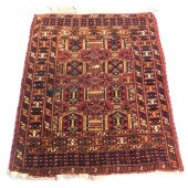 RUG: SEMI-ANTIQUE BOKHARA SCAT