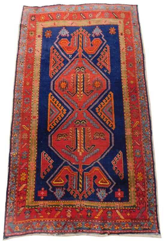 RUG: SEMI-ANTIQUE CAUCASIAN