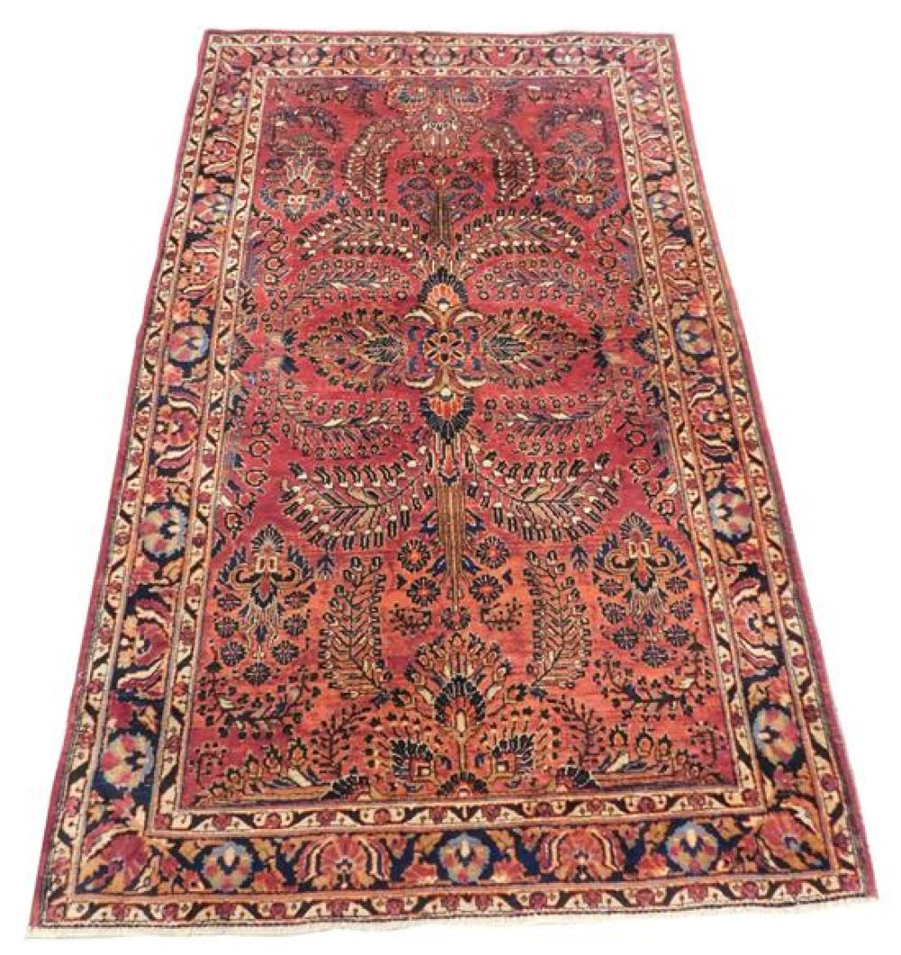 RUG: SEMI-ANTIQUE PAINTED PERSIAN