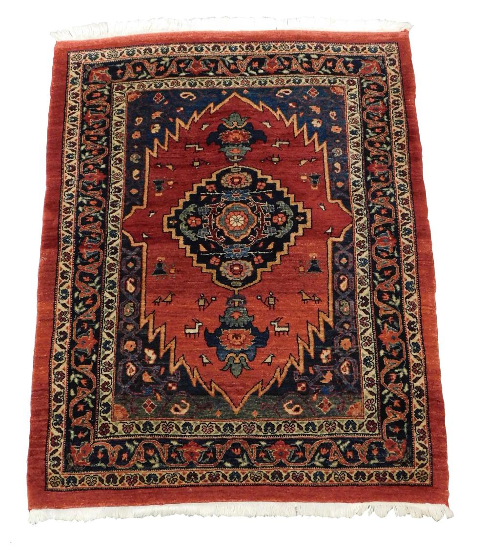 RUG: SEMI-ANTIQUE PERSIAN BIJAR,