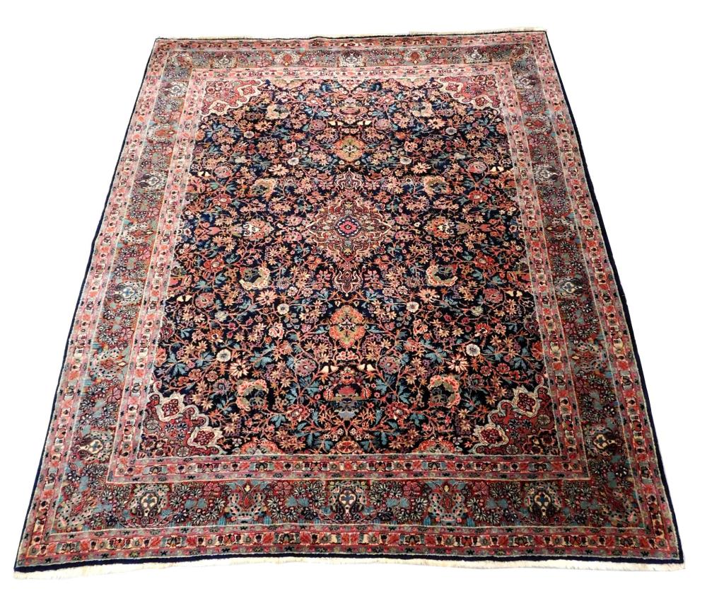 RUG: SEMI-ANTIQUE PERSIAN KAZVIN,
