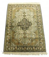 RUG: SEMI-ANTIQUE SILK IRANIAN