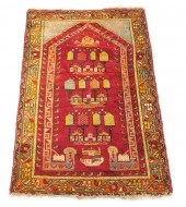 RUG: SEMI-ANTIQUE TURKISH PRAY