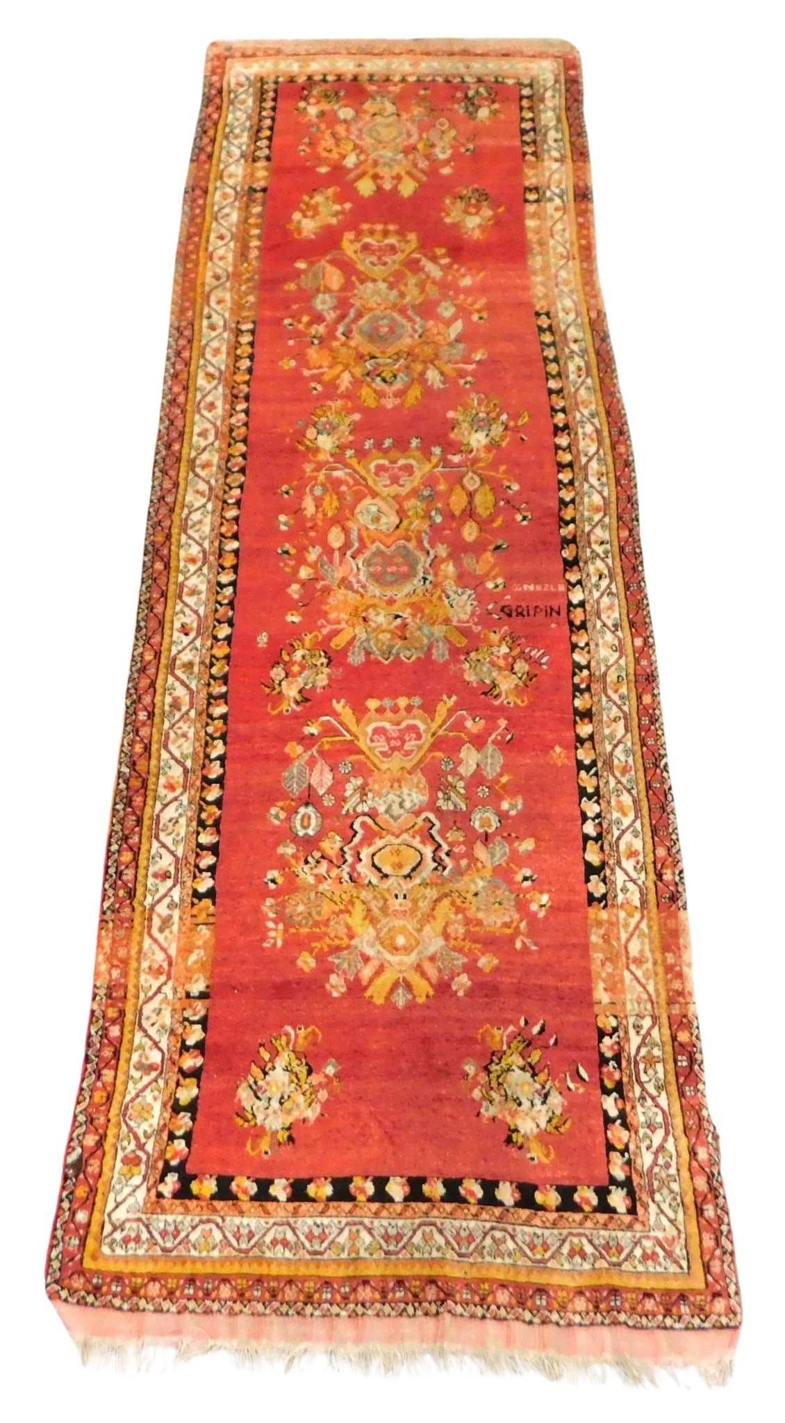 RUG: SEMI-ANTIQUE TURKISH RUNNER,