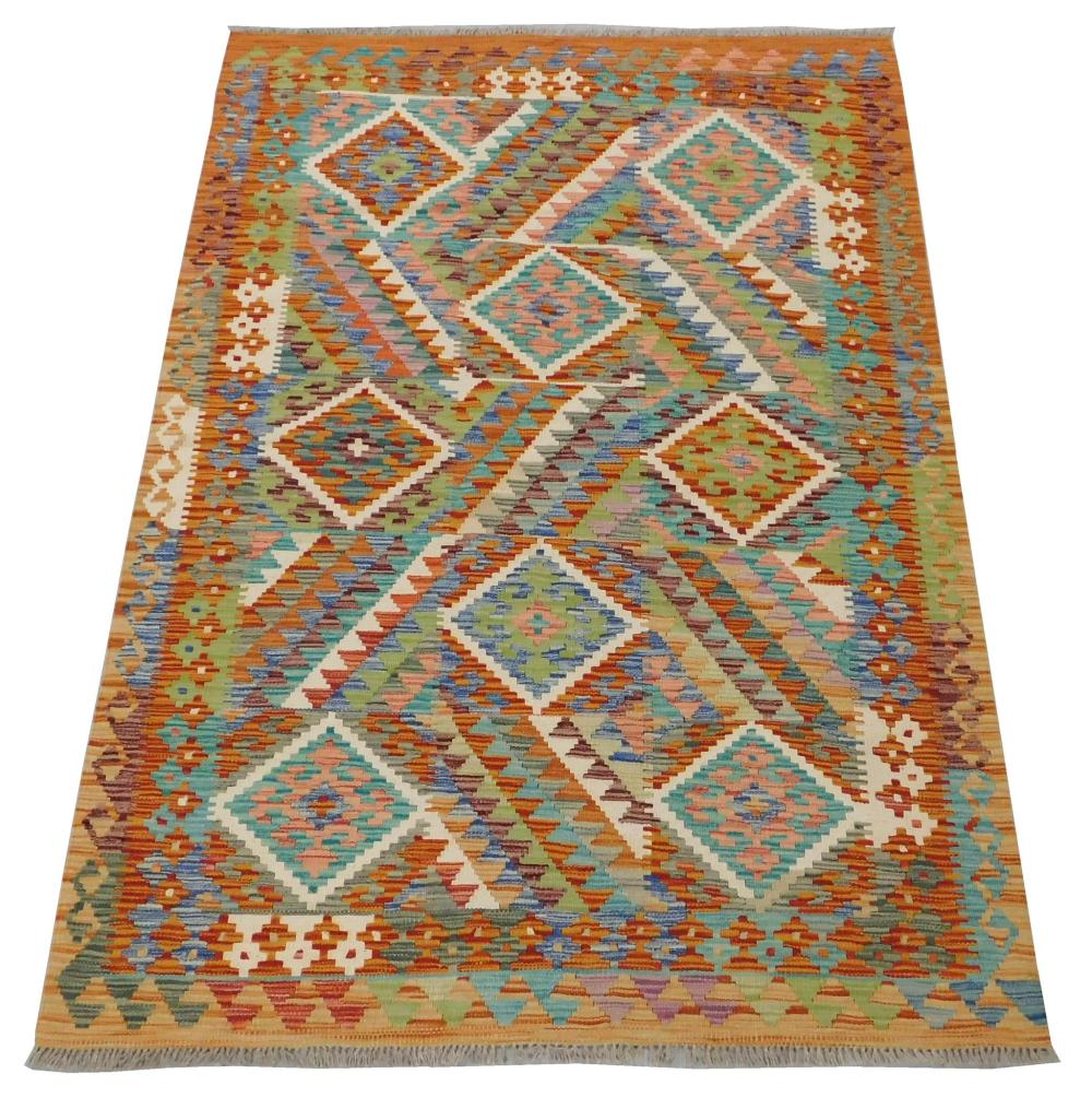RUG: TURKISH KILIM, 4' 3" X 6'