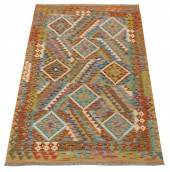 RUG: TURKISH KILIM, 4' 3" X 6'