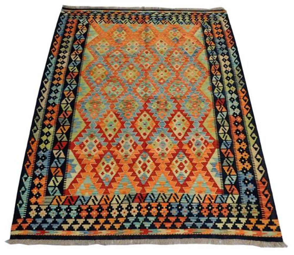 RUG: TURKISH KILIM 5' 5" X 6'
