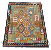 RUG: TURKISH KILIM, 5' X 6' 7"