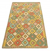 RUG: TURKISH KILIM, 6' 1" X 9'