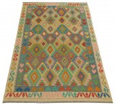 RUG: TURKISH KILIM, 6' 5" X 9'