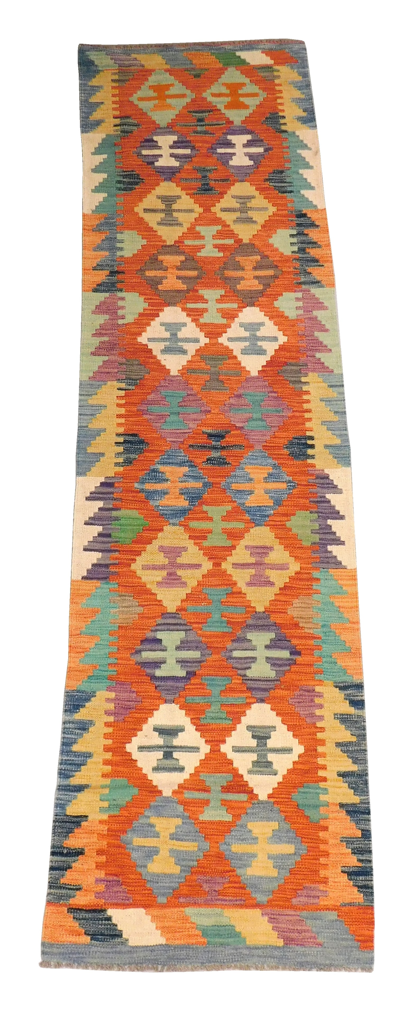 RUG: TURKISH KILIM RUNNER, 2' 7"