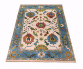 RUG: TURKISH OUSHAK, 8' X 9' 1