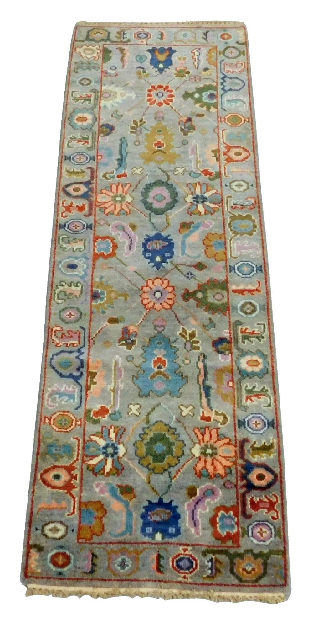 RUG: TURKISH OUSHAK RUNNER, 2' 7" X