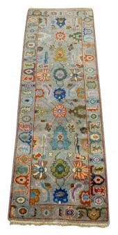RUG: TURKISH OUSHAK RUNNER, 2'