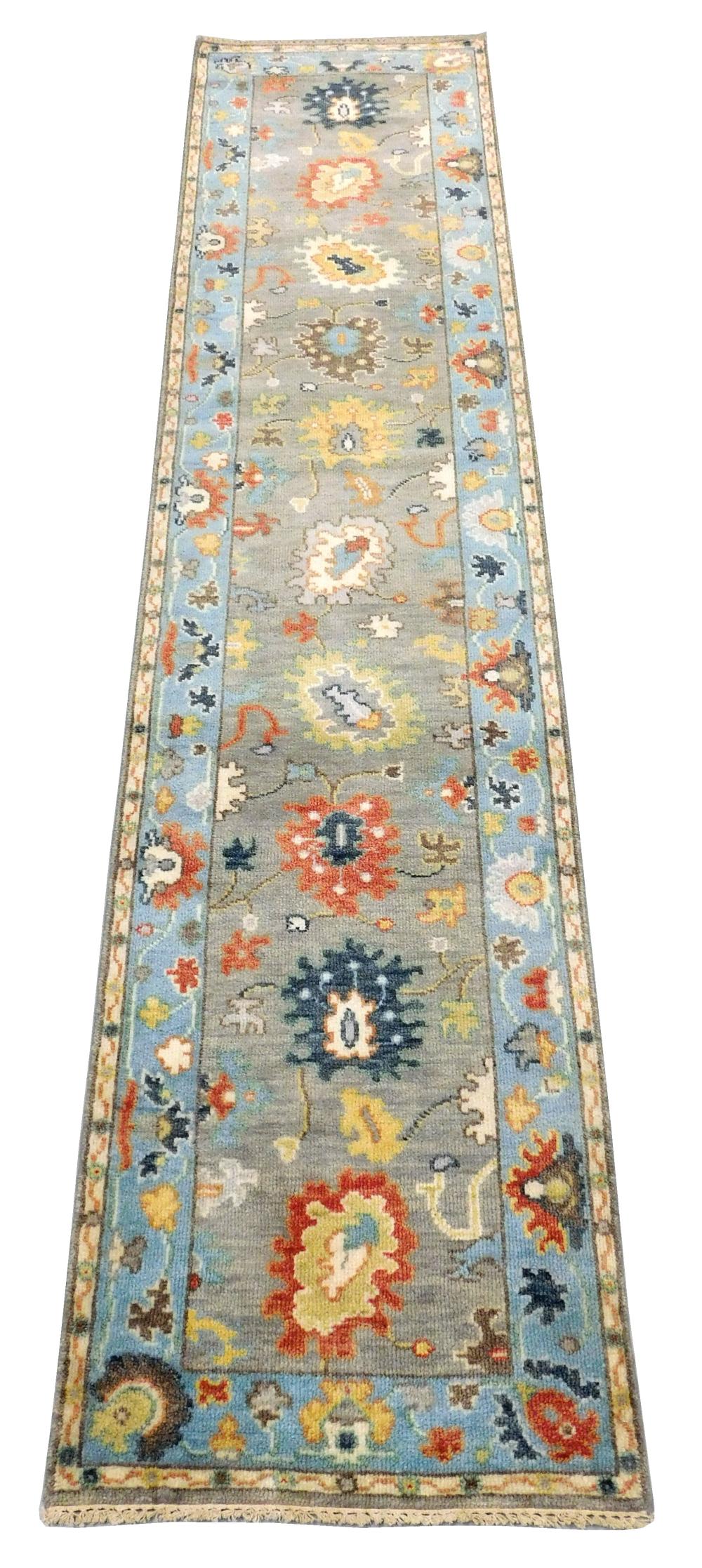 RUG: TURKISH OUSHAK RUNNER, 2' 6" X