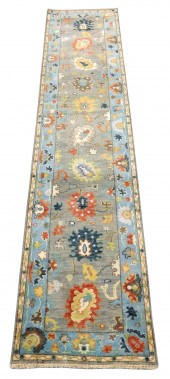 RUG: TURKISH OUSHAK RUNNER, 2'