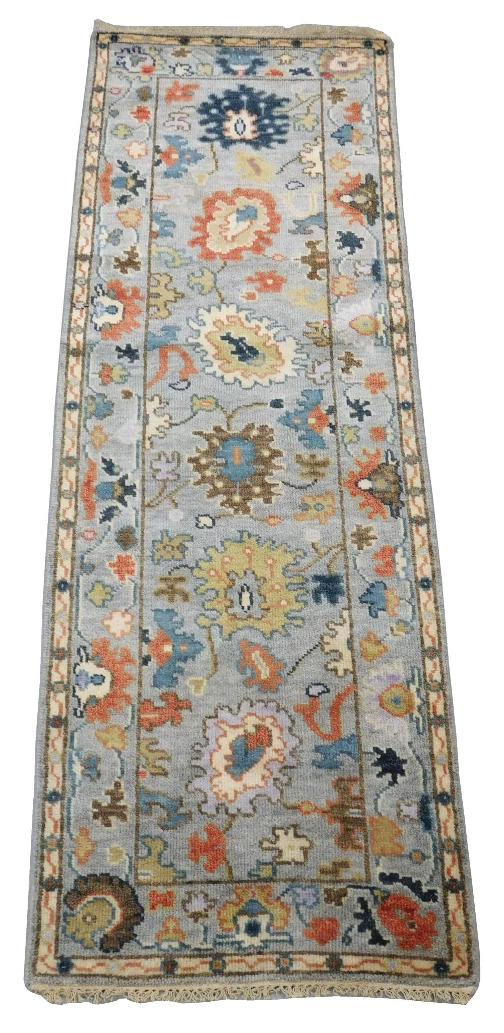 RUG: TURKISH OUSHAK RUNNER, 2' 8" X