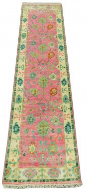 RUG: TURKISH OUSHAK RUNNER, 2'