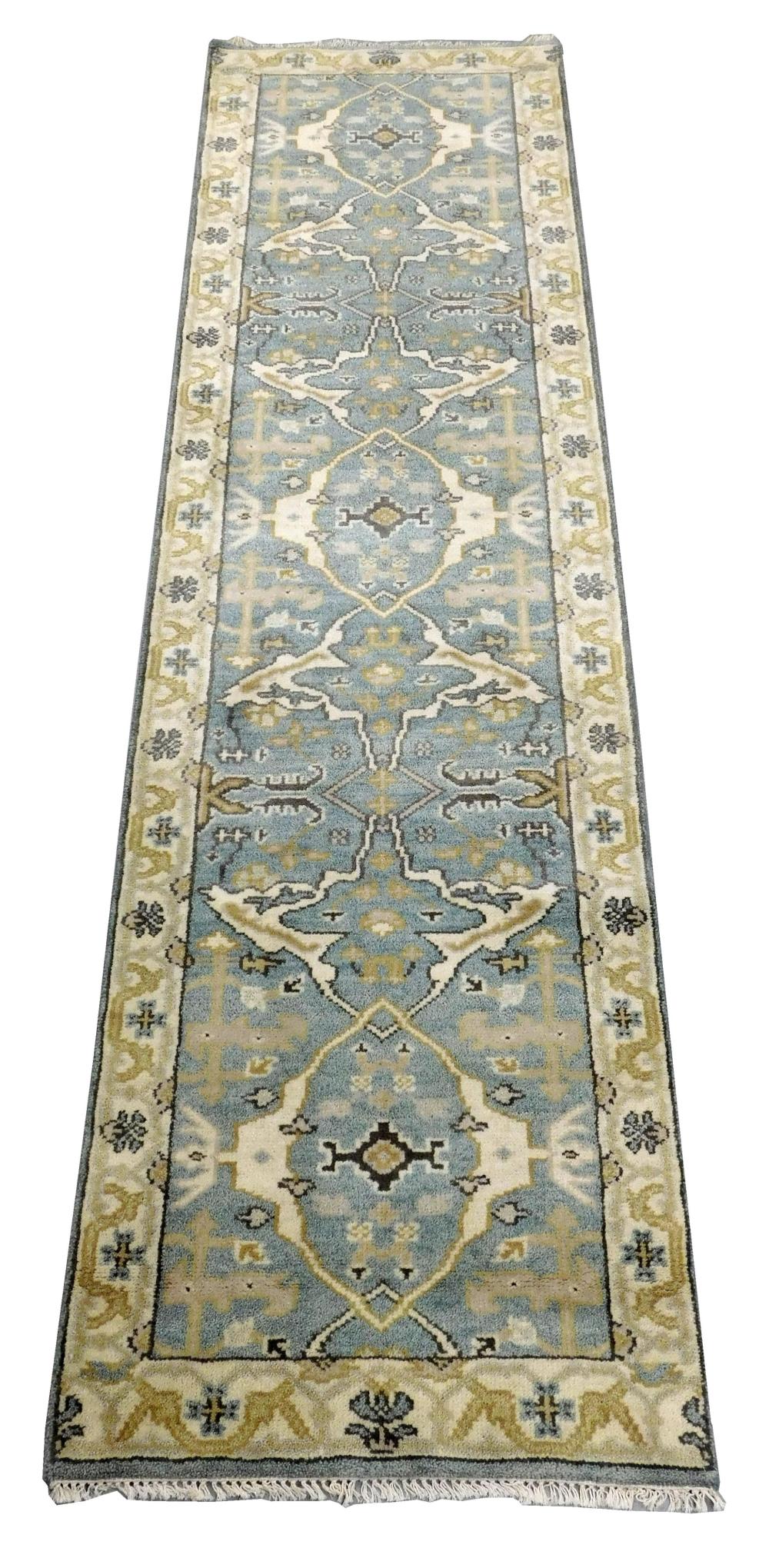 RUG: TURKISH OUSHAK RUNNER, 2'6"
