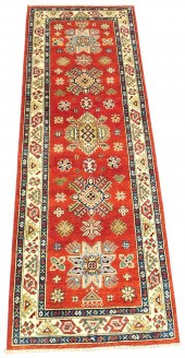 RUG: UZBEK KAZAK, 2' 7" X 7' 7