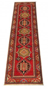 RUG: UZBEK KAZAK, 2'9" X 9' 7"