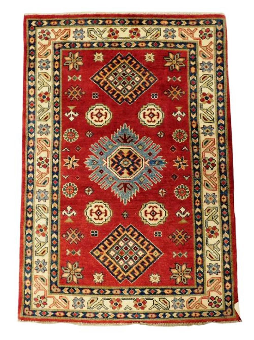 RUG: UZBEK KAZAK, 3' 3" X 4' 10",