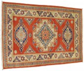 RUG: UZBEK KAZAK, 3' 4" X 4' 8