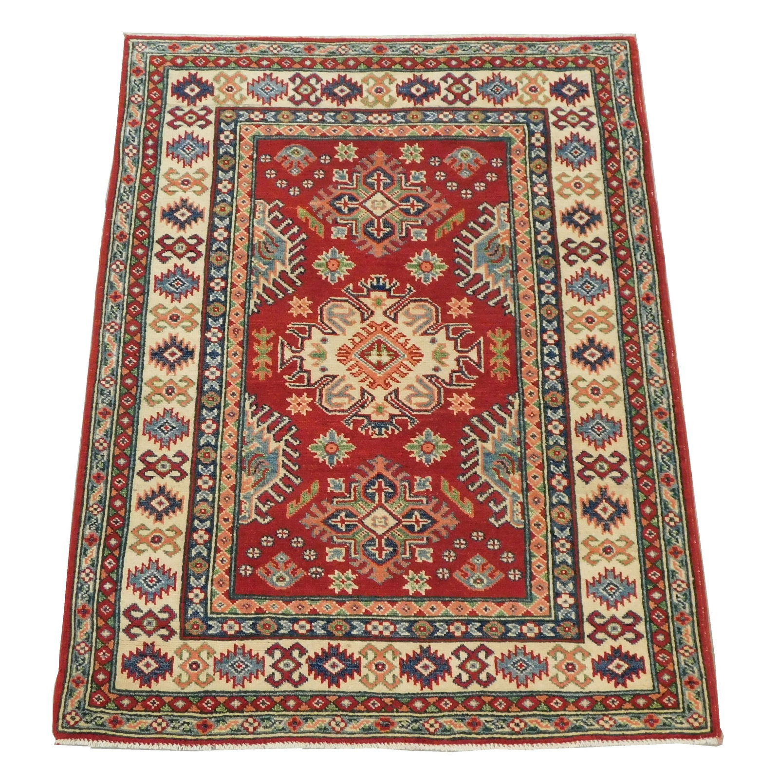 RUG: UZBEK KAZAK, 3' 6" X 4' 7",