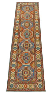 RUG: UZBEK KAZAK RUNNER, 2' 8"