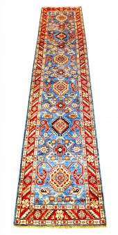 RUG: UZBEK KAZAK RUNNER, 2' 8"