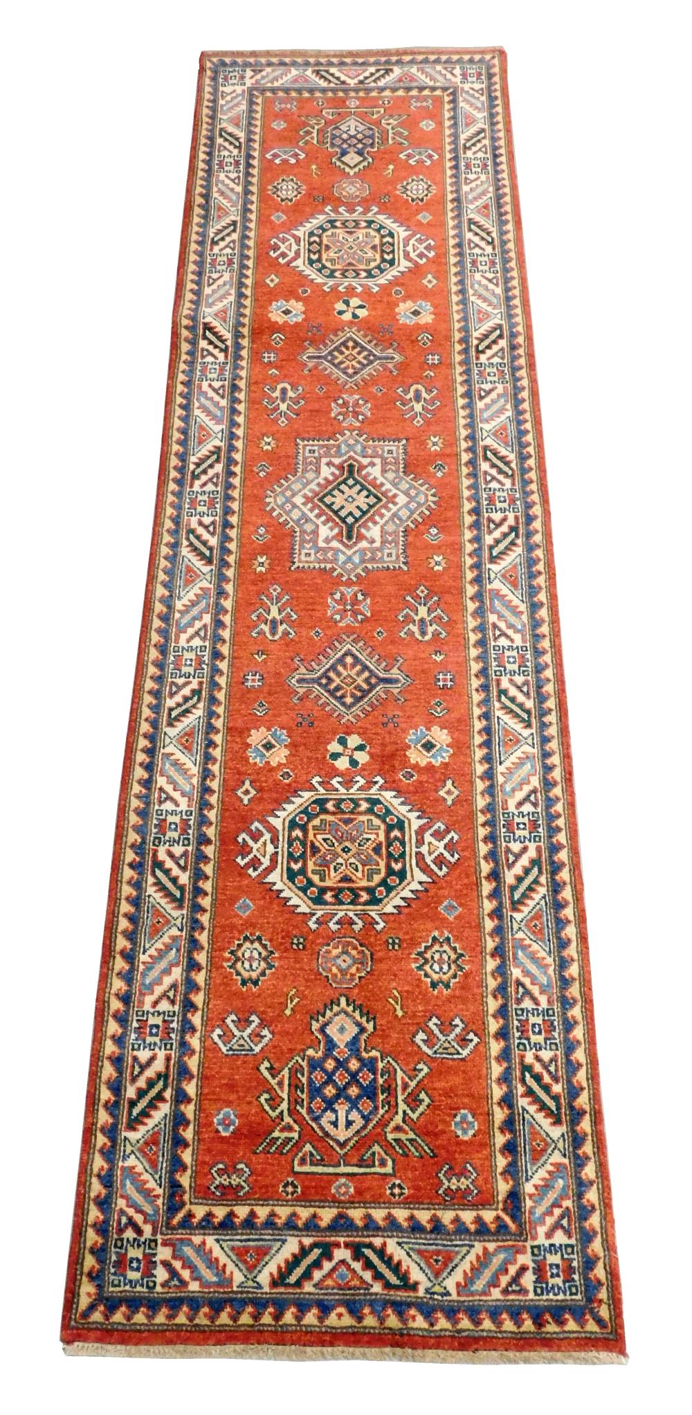 RUG: UZBEK KAZAK RUNNER 2' 8" X 10'