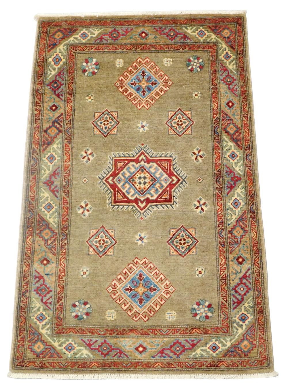 RUG: UZBEK SHIRIVAN, 3' X 4' 10",