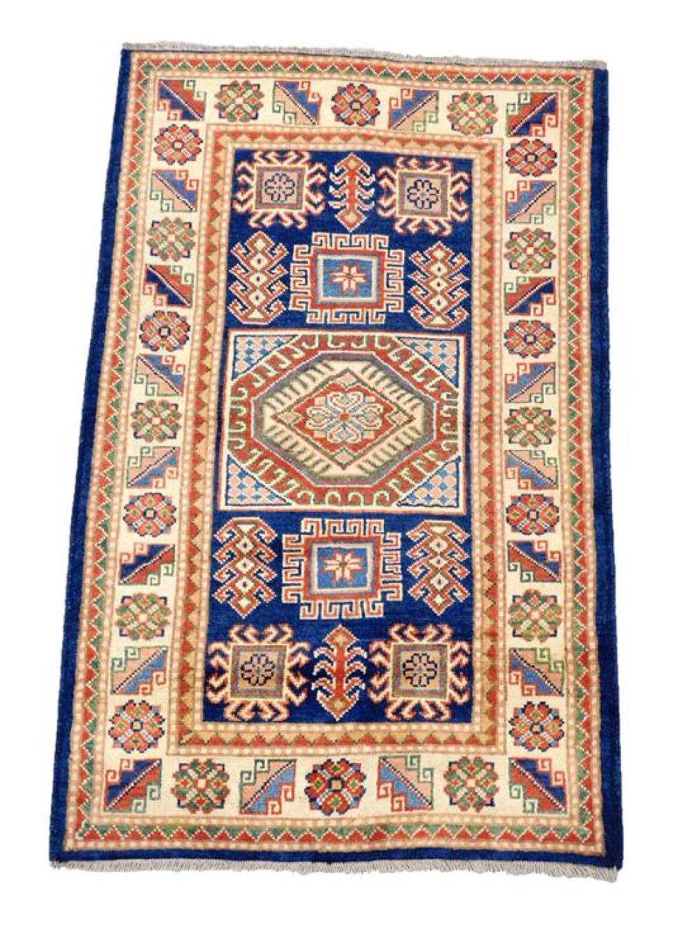 RUG: UZBEK SHIRVAN, 3' X 5', NAVY