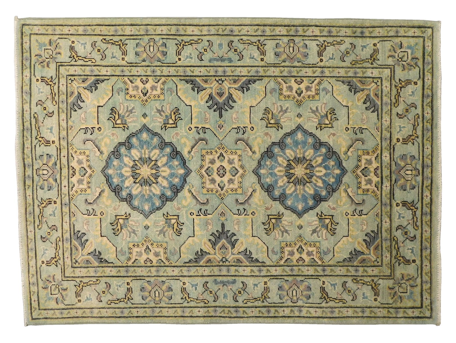 RUG: UZBEK TABRIZ, 3' 2" X 4' 4",