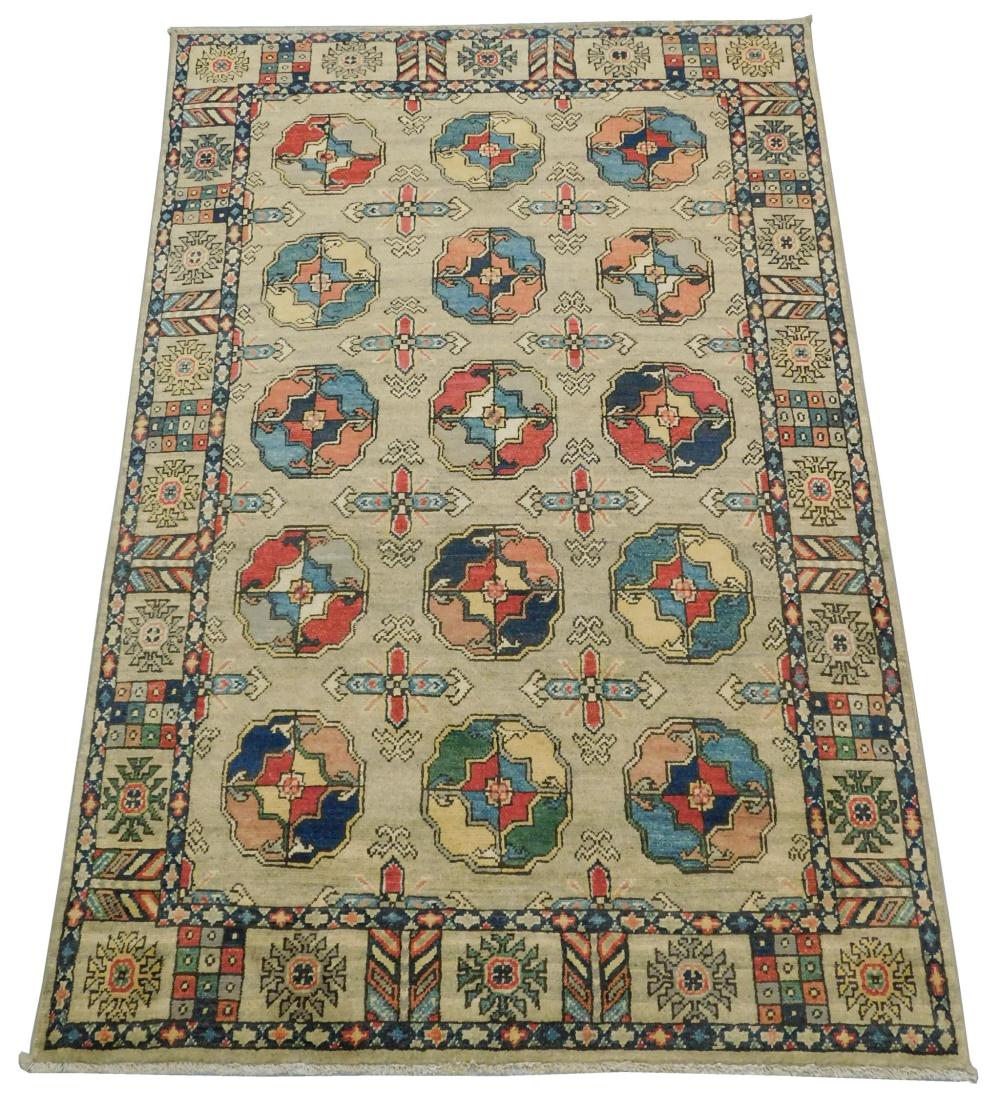 RUG: UZBEK TEKKE BOKARA, 4' X 6'3",