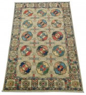 RUG: UZBEK TEKKE BOKARA, 4' X