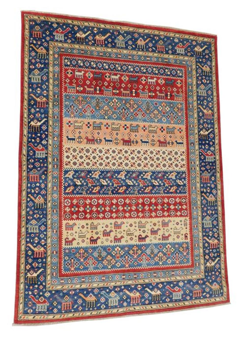 RUG: UZBEK TRIBAL, 5' X 6' 10",