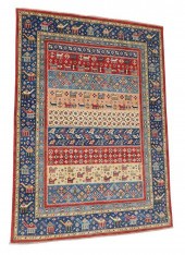 RUG: UZBEK TRIBAL, 5' X 6' 10"