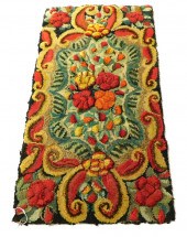 RUG: WALDOBORO TYPE SCULPTED F