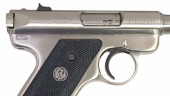 RUGER MK II NICKEL PISTOL, .22