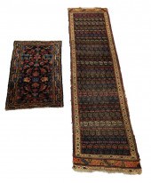 RUGS: TWO ANTIQUE PERSIAN HAND