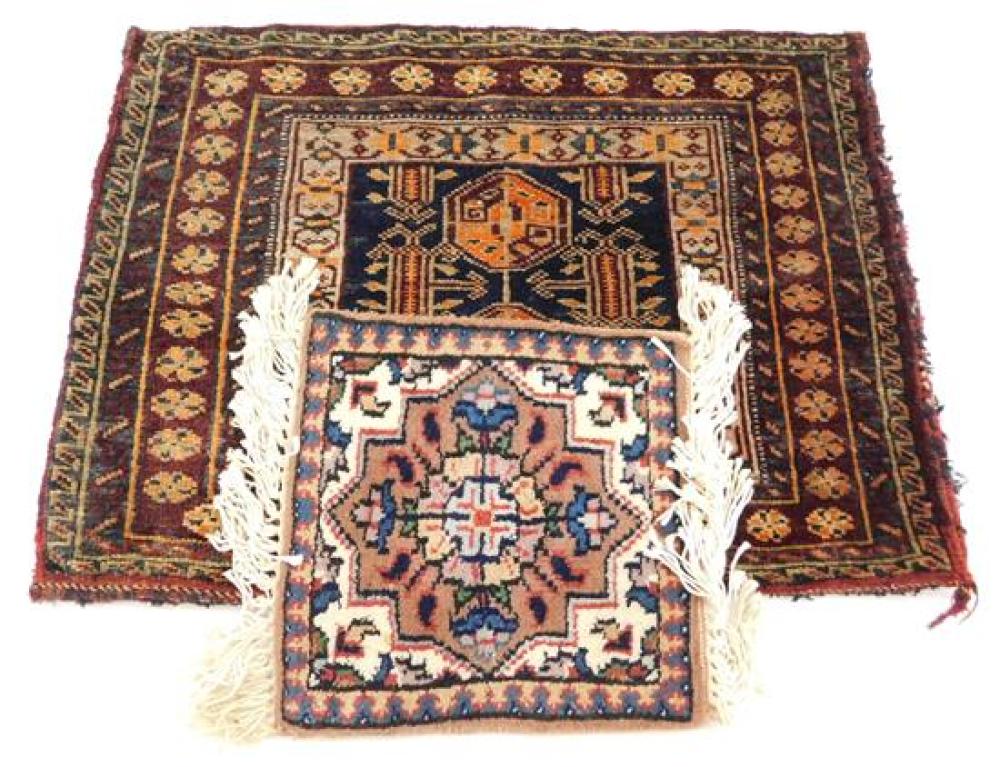 RUGS: TWO HAND-MADE PERSIAN STYLE