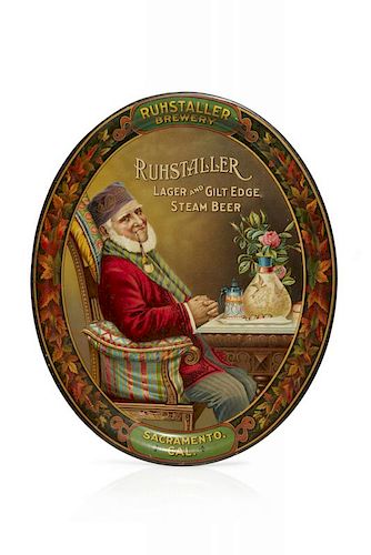 RUHSTALLER BEER TRAY, THE PIPE